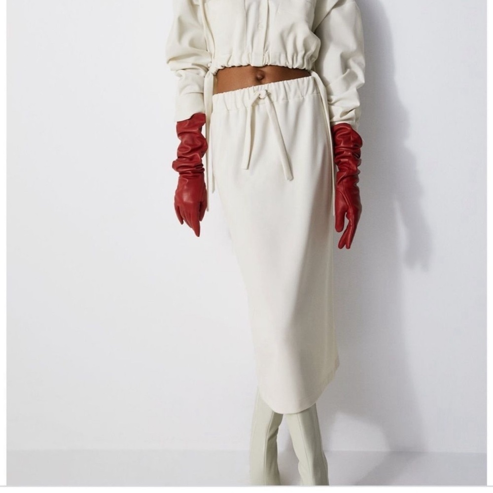 Zara Midi Cream Skirt